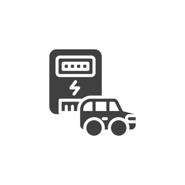Elektryczna Ikona Licznika Wektorowego Wypełnione Płaski Znak Dla Koncepcji Mobilnej — Wektor stockowy
