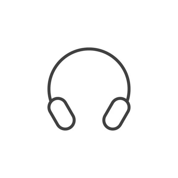 Icono Línea Auriculares Signo Estilo Lineal Para Concepto Móvil Diseño — Archivo Imágenes Vectoriales