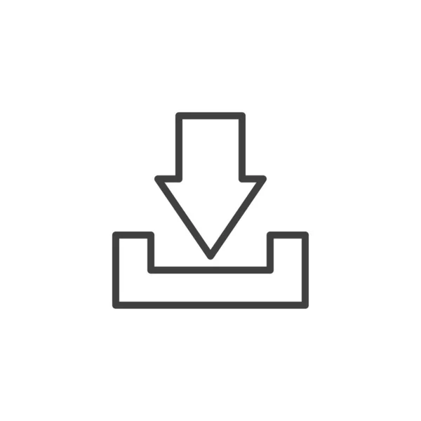 Pfeilzeilen Symbol Herunterladen Lineares Stilschild Für Mobiles Konzept Und Webdesign — Stockvektor