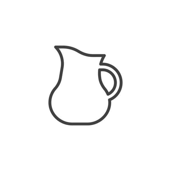 奶瓶线图标 移动概念和网页设计的线性风格标志 玻璃瓶牛奶轮廓矢量图标 标识插图 矢量图形 — 图库矢量图片