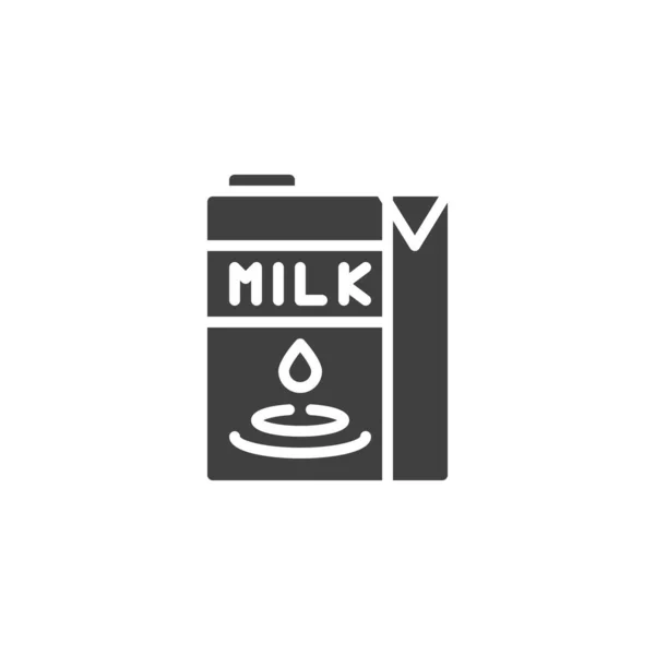 Значок Вектора Пакета Молока Заполненный Плоский Знак Мобильной Концепции Веб — стоковый вектор