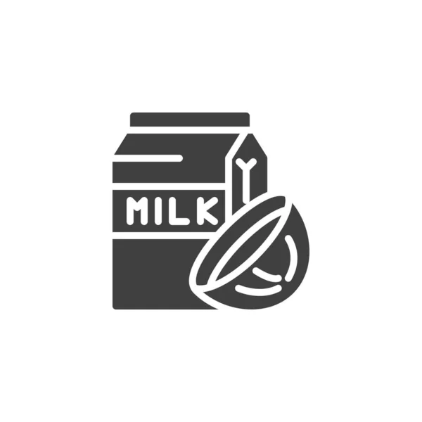 Значок Вектора Кокосового Молока Заполненный Плоский Знак Мобильной Концепции Веб — стоковый вектор