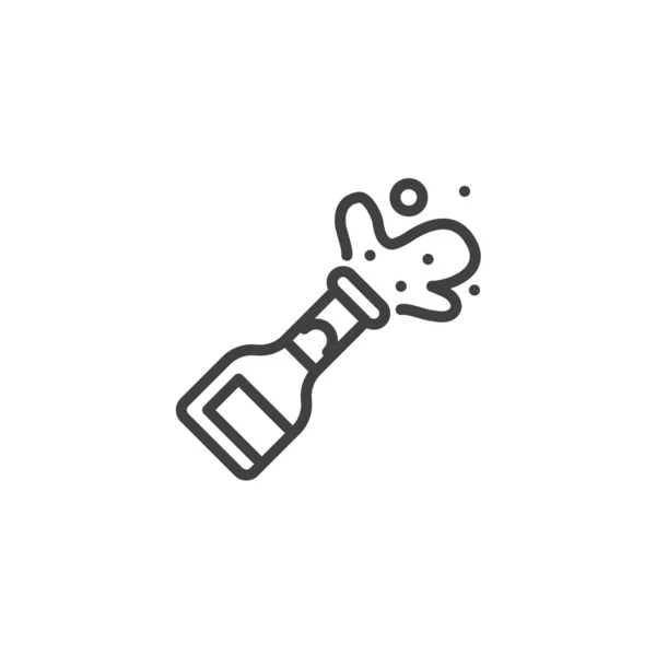 Ikona Wybuchu Szampana Liniowy Znak Stylu Dla Mobilnej Koncepcji Projektowania — Wektor stockowy