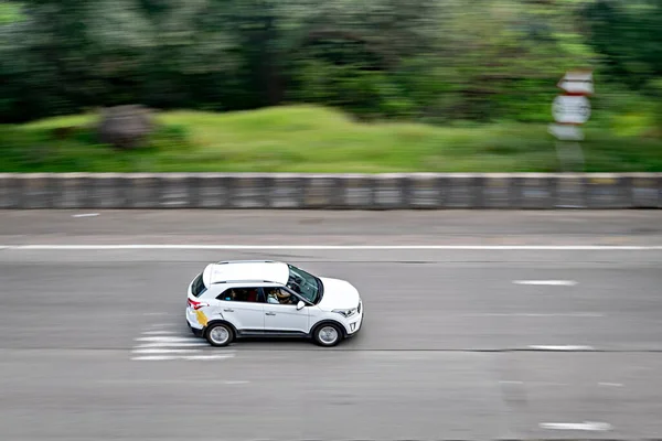 Lonavala Maharashtra Indien Oktober 2018 Hintergrundunschärfe Selektiver Fokus Schwenkbild Eines — Stockfoto