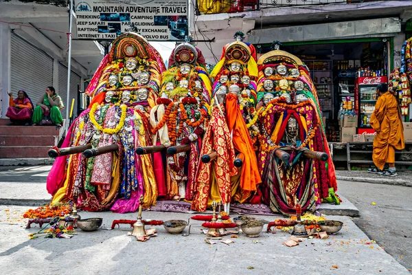 Manali Himachal Pradesh India April 16Th 2015 Deities Placed Temple — Stock Photo, Image