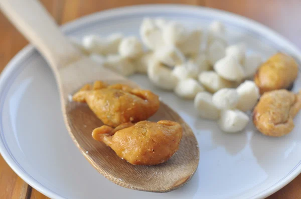 Thai dessert, Thai little curry puff. — Stock Photo, Image