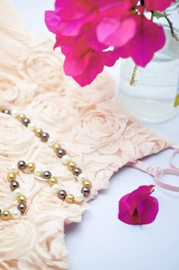 Düğün dantel ve inci