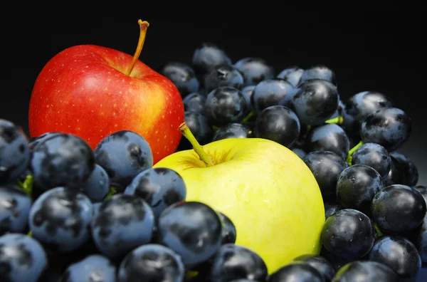 Frutas en negro — Foto de Stock