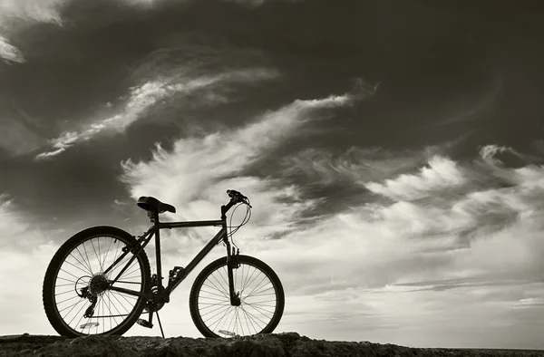 空の下で自転車 — ストック写真