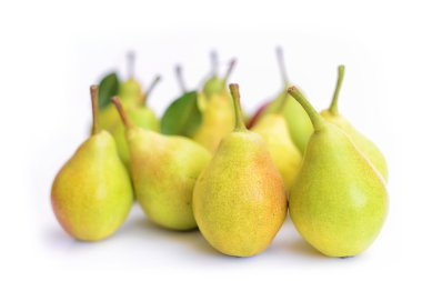 beyaz üzerine armut