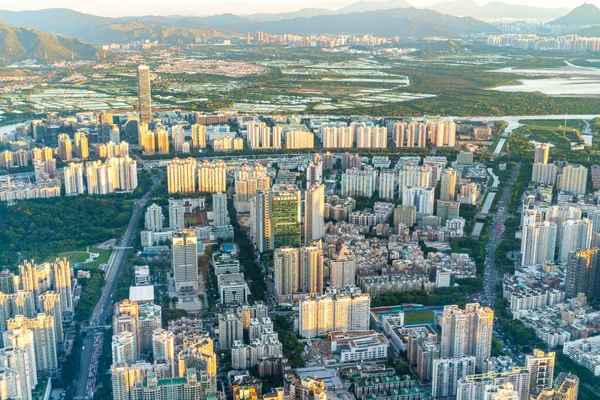 Shenzhen 'in havadan görünüşü, Guangdong Eyaleti, Çin
