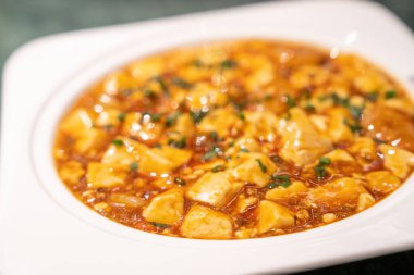 Lezzetli bir mapo tofu.