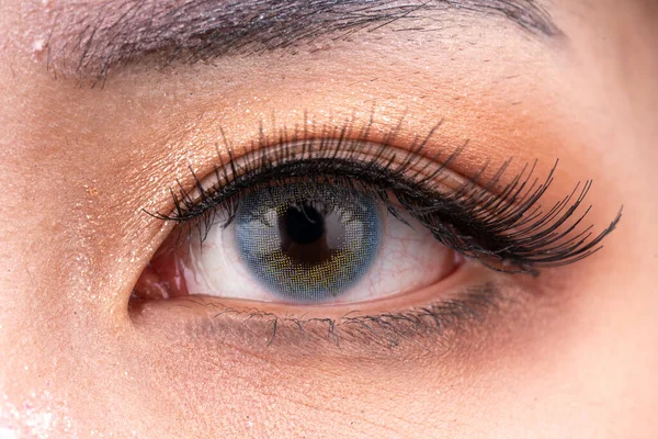 Pupil Eye Colored Contacts — Stock Photo, Image