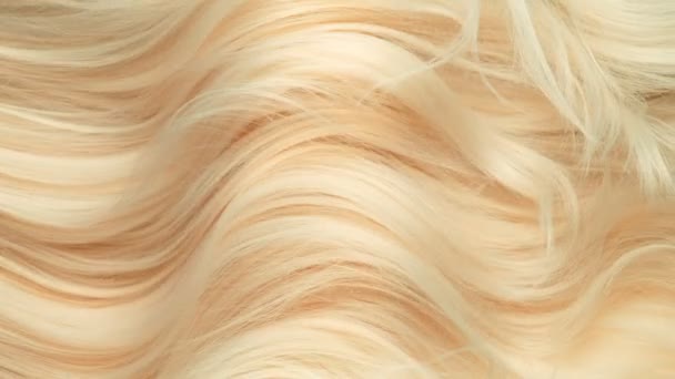 Super Slow Motion Shot Waving Light Blonde Hair 1000 Fps — Vídeos de Stock