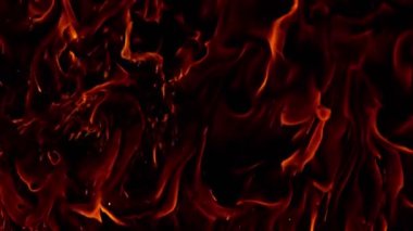 Süper Yavaş Çekim Yakma ve Parıldayan Soyut Arkaplan 1.000 fps.