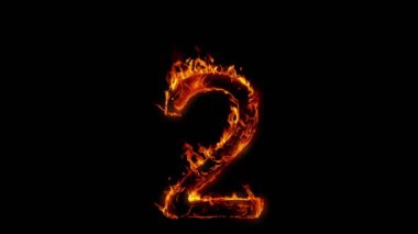 2 Numaralı Yanmanın Süper Yavaş Çekimi 1000 fp 'de Kara Arkaplanda izole edildi. 4K Çözünürlükte Yüksek Hız Sinema Kamerası ile Çekim.