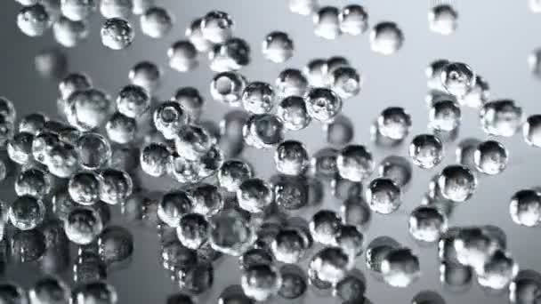 Super Slow Motion Shot Hydrogel Balls Bouncing Glass 1000Fps Natočeno — Stock video