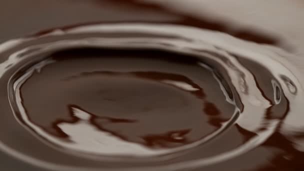 Super Slow Motion Shot Swirling Melted Milk Chocolate 1000 Fps — Stock Video