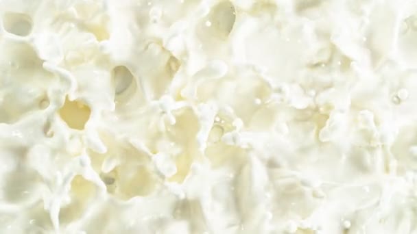 Super Slow Motion Shot Von Swirling Fresh Cream Bei 1000Fps — Stockvideo