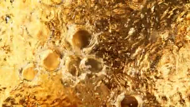 Super Slow Motion Shot Many Water Drops Queda Respingo Superfície — Vídeo de Stock