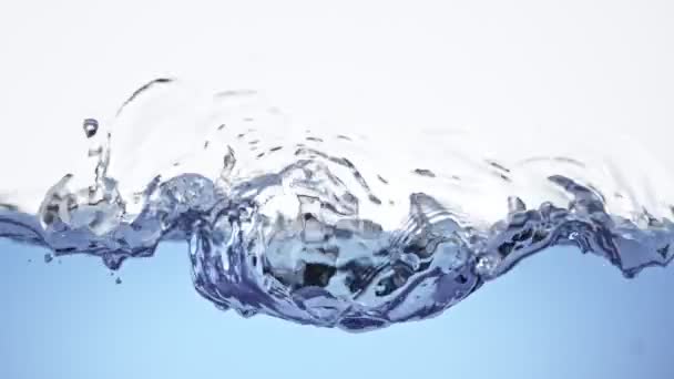 Super Slow Motion Shot Splashing Bubbling Water 1000 Fps Filmed — Stock Video