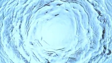 Dalgalanan Mavi Temiz Su Arkaplanının Süper Yavaş Çekimi. 4K Çözünürlükte Yüksek Hız Sinema Kamerası ile Çekim.