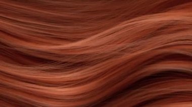 Süper Yavaş Hareketli Ginger Saçı 'nın 1000 fp' lik görüntüsü. 4K 'da Yüksek Hız Sinema Kamerası ile çekildi..