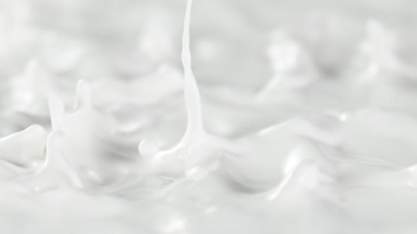 Super Slow Motion Shot Splashing Fresh Cream Prędkością 1000Fps Nagrywane — Wideo stockowe