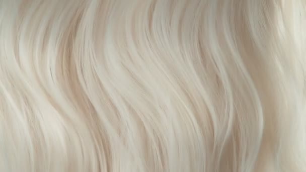 Super Slow Motion Shot Waving Light Blonde Hair 1000 Fps — Stock Video