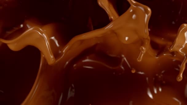 Super Slow Motion Shot Splashing Melted Caramel Στα 1000 Fps — Αρχείο Βίντεο