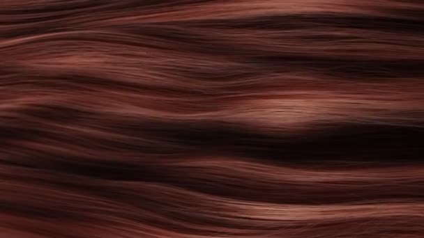 Super Slow Motion Shot Waving Chestnut Hair 1000 Fps Natočeno — Stock video