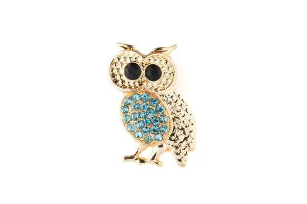 Owl brooch — Stock Photo, Image