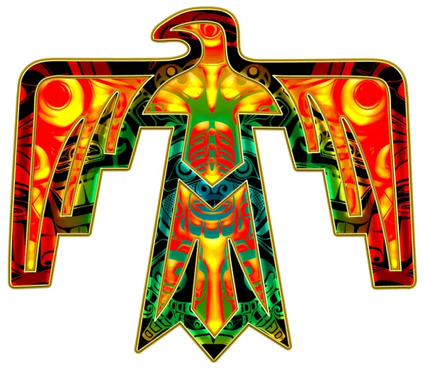 Święte thunderbird - native american symbol — Zdjęcie stockowe