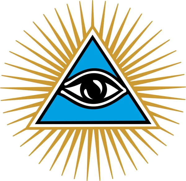 Eye Of Providence - All Seeing Eye Of God — Stock Vector