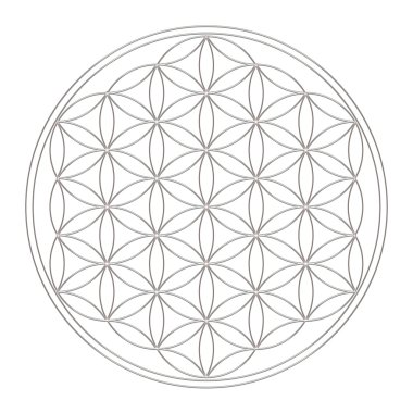 çiçek hayat - kutsal geometri - sembol ahenk ve denge