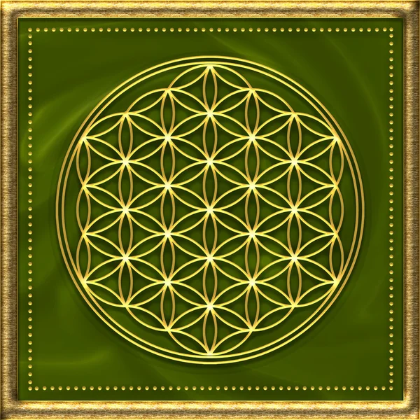 Flower of life - sacred geometry - symbol harmony and balance — Stock Photo, Image