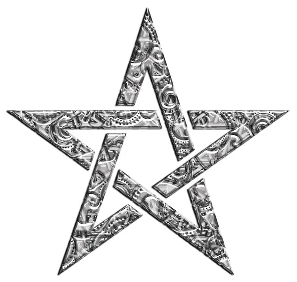 Pentagram - złoty stosunek — Zdjęcie stockowe