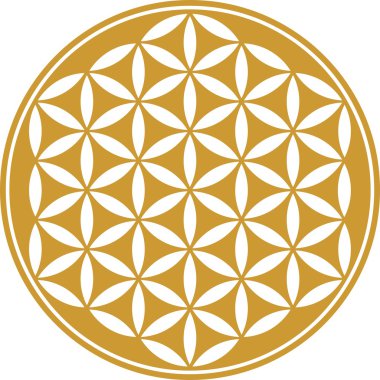 çiçek hayat - kutsal geometri - sembol ahenk ve denge