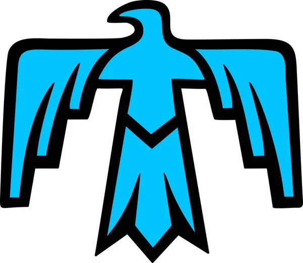 Sacro Thunderbird - simbolo nativo americano — Vettoriale Stock