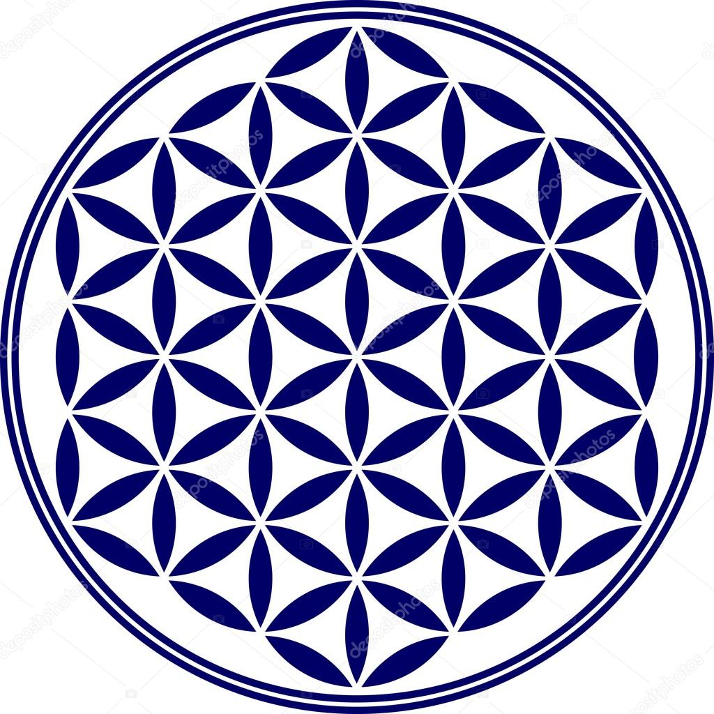 Flower of life - sacred geometry - symbol harmony and balance