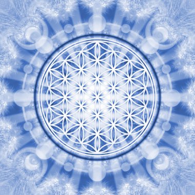 çiçek hayat - kutsal geometri - sembol ahenk ve denge