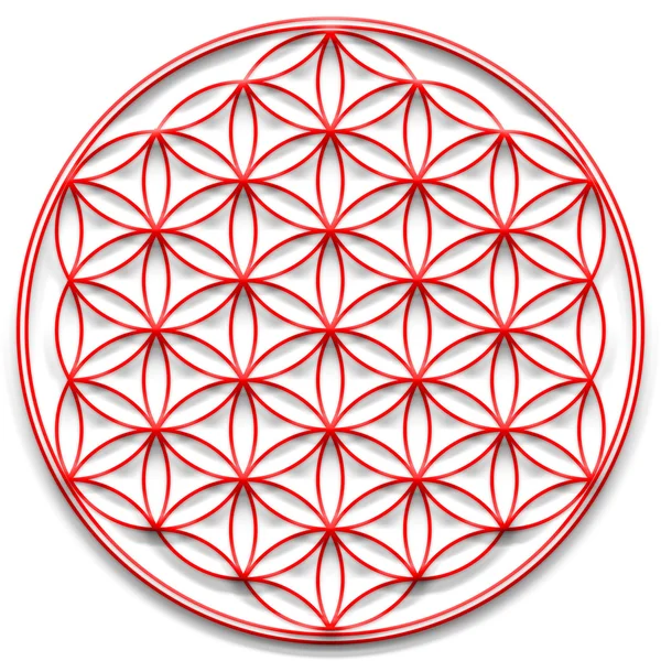 Fleur de vie - géométrie sacrée - symbole harmonie et équilibre — Photo