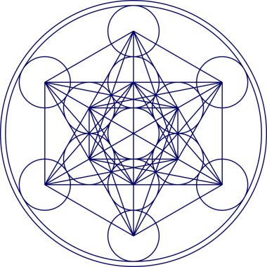 Metatrons cube - sacred geometry - flower of life