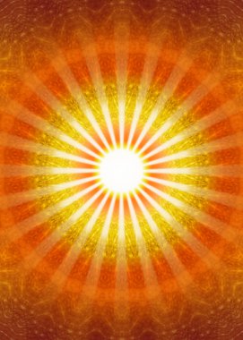 Ray of hope - meditation and enlightenment, trust and confidence clipart