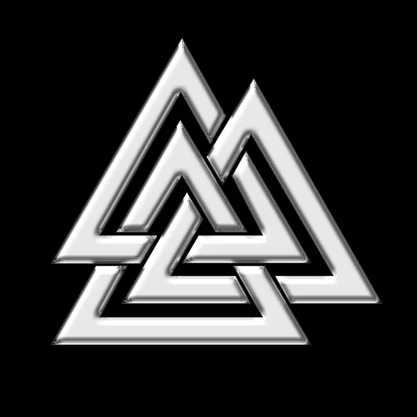 Wotans knot - Valknut - Odin - triangle, — Stock Photo, Image