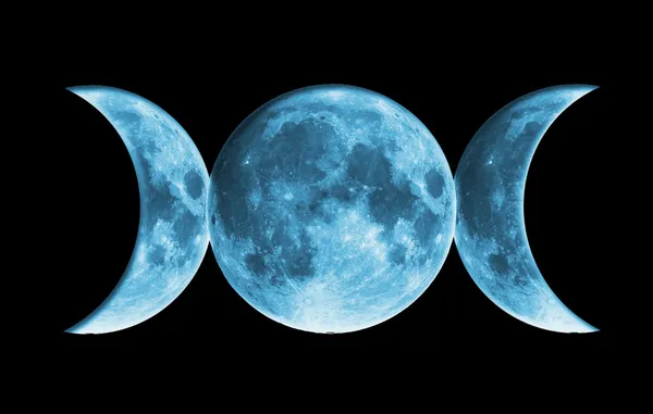Wicca blue moon — Stockfoto