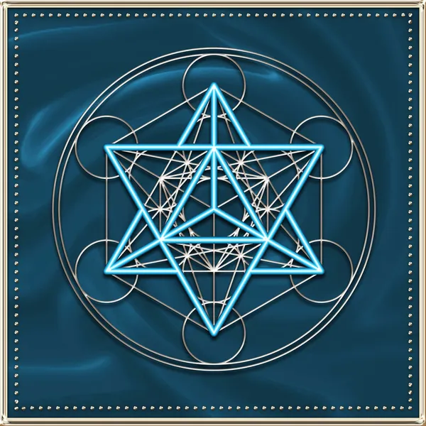 Merkaba - gwiazda czworościan - metatrons moduł — Zdjęcie stockowe