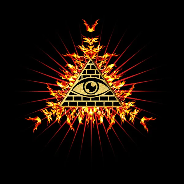 Eye Of Providence - All Seying Eye Of God — стоковое фото
