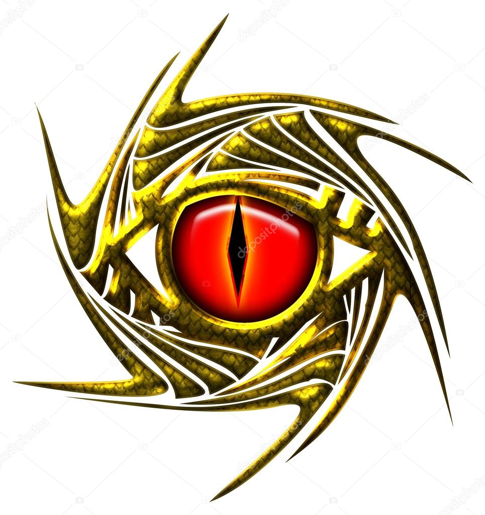 Dragon eye, dragoneye - golden