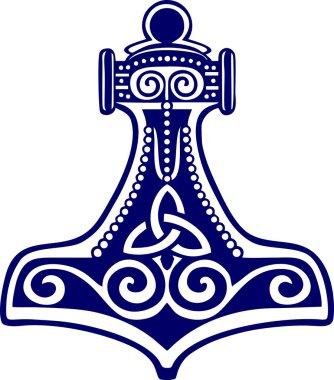 thors çekiç - triquetra ve spiraller